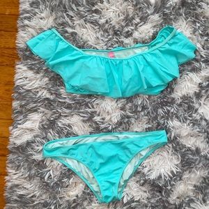 Sea foam green Victoria secret swim suit set